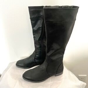 Bella Vita Rebecca Knee High Black‎ Boots With Stretch Size 7 NWOB